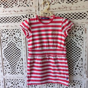 Red and White Stripy Dress | 6 Years