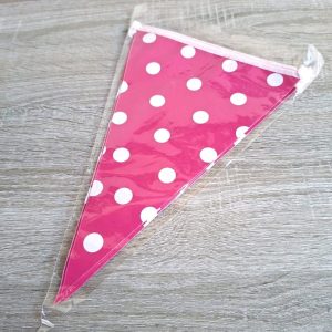 Pink and White Bunting