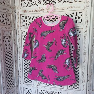 Pink Tiger Dress | 12 Months