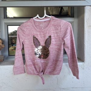 Pink Bunny Sequins Jersey | 3 Years