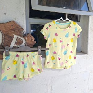 Yellow Fruit 2 Piece Summer Pajamas | 2-4 Years
