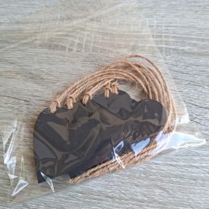 Chalk Heart Tags with String | Pack of 10