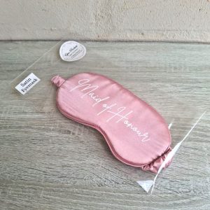 Pink Satin Eyemask | Maid of Honour