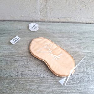Gold Satin Eyemask | Bride
