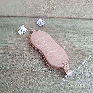 Rose Gold Satin Eyemask | Bride