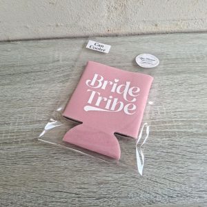 "Bride Tribe" Pink Can Cooler