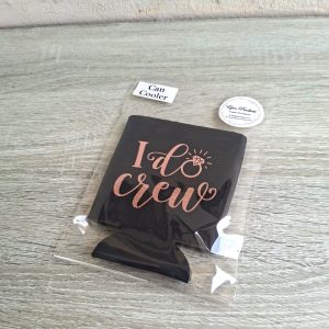 "I Do Crew" Black Can Cooler