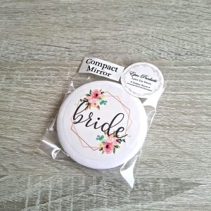 White Round Compact "Bride"