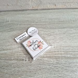 Square Silver Compact "Mother of the Bride"