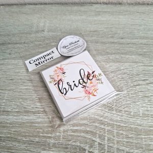 Square Silver Compact "Bride"