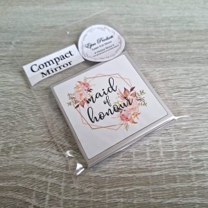 Square Silver Compact "Maid of Honour"