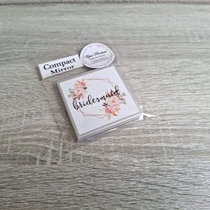 Square Silver Compact "Bridesmaid"