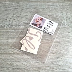 Rose Gold Shoe Vinyl "I Do"