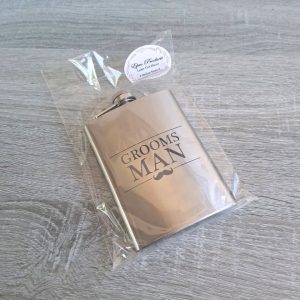 Stainless Steel Hip Flask "Groomsman"