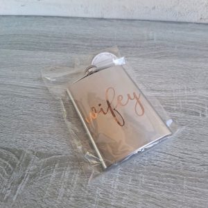 Stainless Steel Hip Flask "Wifey"