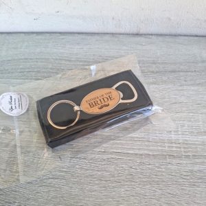 Bottle Opener with Wooden Insert "Father of the Bride"