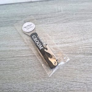 Black Bottle Opener "Groom"