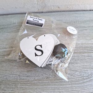White MDF Bunting "Sweets & Treats"