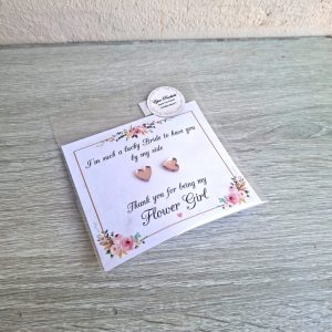Rose Gold Heart Earrings