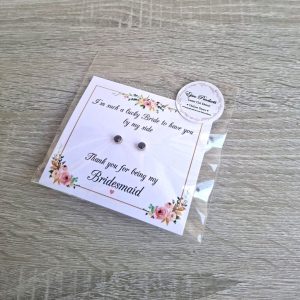 Black Stone Studs